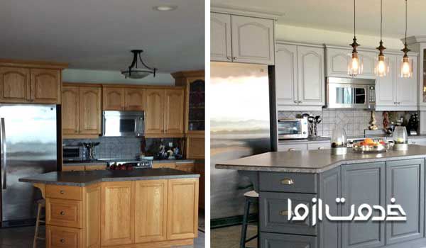 رنگ کردن کابینت